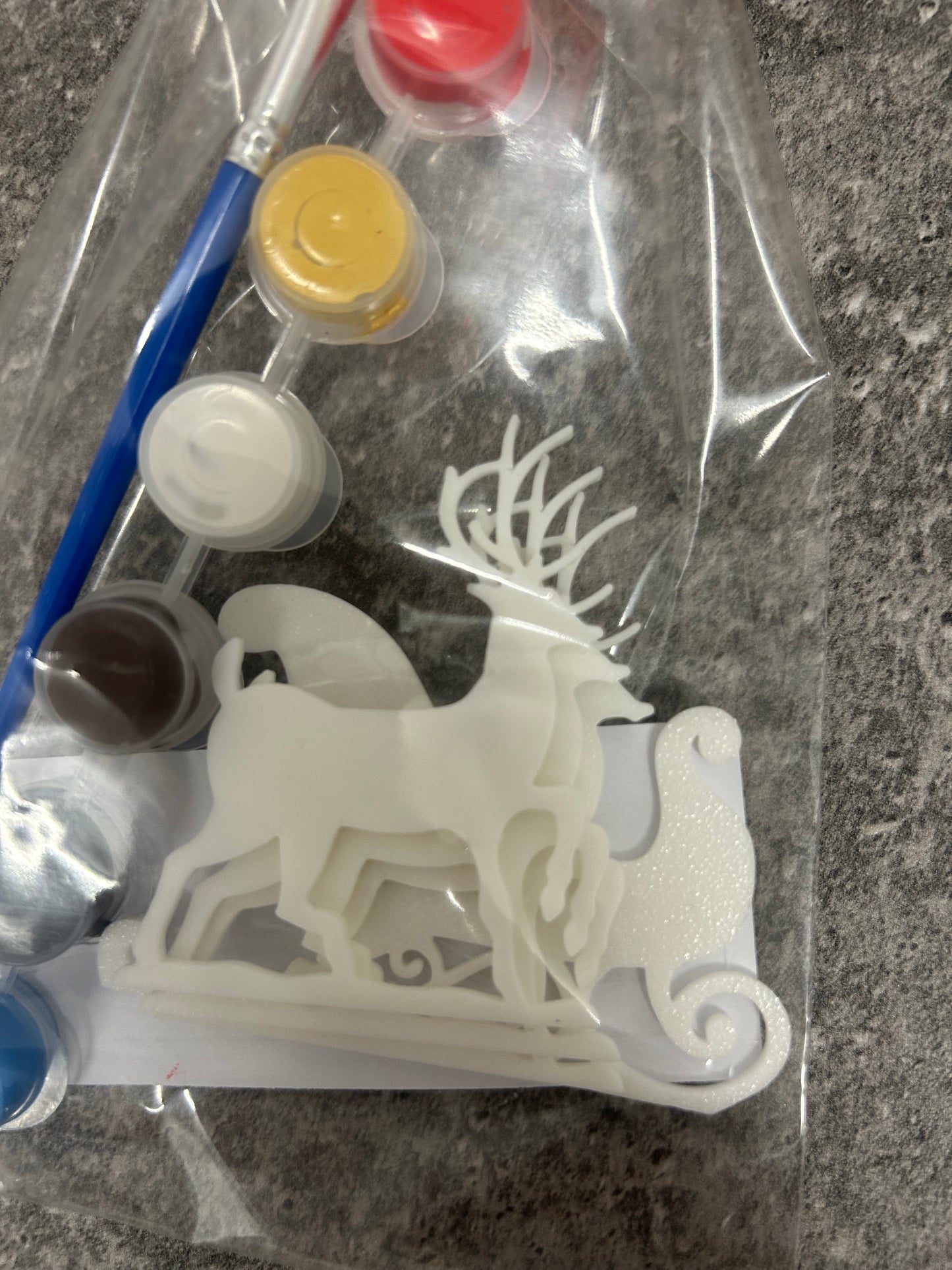 Χριστουγεννιάτικο Painting Kit – Τάρανδος & Έλκηθρο