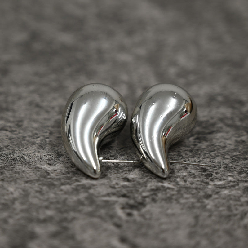 Σκουλαρίκι Σταγόνα Ασημί