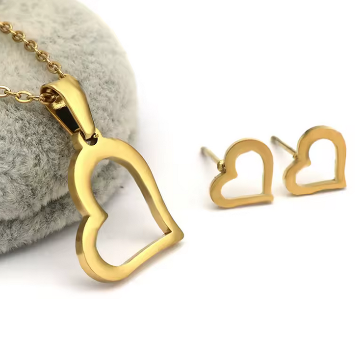 Σετ χρυσή καρδιά