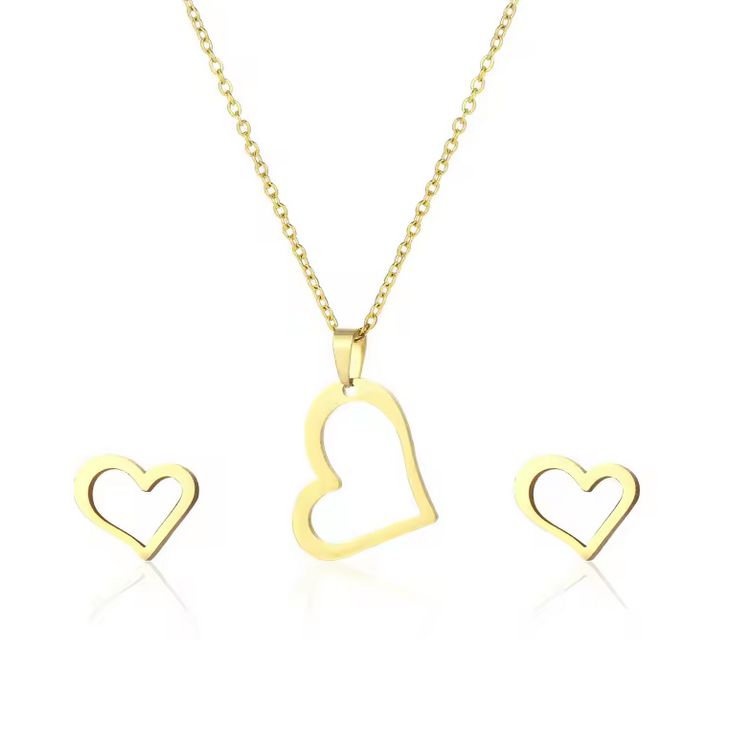 Σετ χρυσή καρδιά