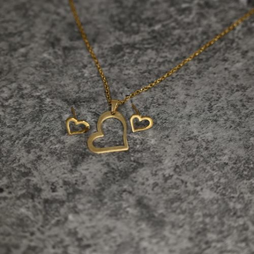 Σετ χρυσή καρδιά