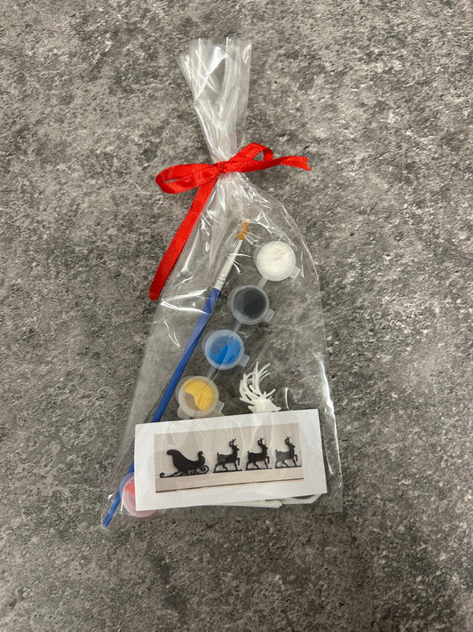 Χριστουγεννιάτικο Painting Kit – Τάρανδος & Έλκηθρο