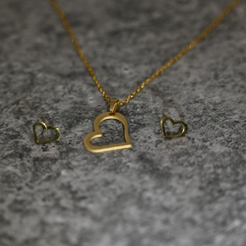Σετ χρυσή καρδιά